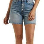 Lucky Brand  High Rise Cut-Off Traveler Short Jeans Denim Blue Women's Size 0/25 Photo 0