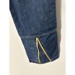 Miss Sixty  Women Blue Denim Capris Cropped Jeans Size 29 Zipper Ankle Detail Photo 5