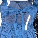 Azazie Navy Prom Dress  Blue Photo 5