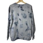 Miller Lite Sweater Womens Medium Gray‎ Sweatshirt Pullover Fleece Tie Dye Beer Gray Photo 1