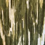 Chico's Size 0/S/4 Olive Green Ivory Batik Short Sleeve Slinky Knit Midi Dress Photo 7