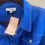 Peach Love California Peach love Boutique NWT Blue Denim Short Sleeve Romper large READ Photo 3