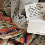 Missoni  Denim Designer Knit Metallic Stripe Cowl Neck Gray Top size small Photo 7