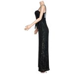 Reformation Prince Wide Leg Sequin Jumpsuit, Black, Small Photo 5