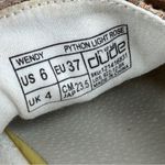 Hey Dude  Wendy Python Snake Print Canvas Slip On Loafers Light Rose‎ Tan 6 Photo 9