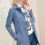 Chico's Chico’s Leather Suede Shirt Jacket Photo 1