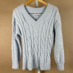 Lucky Brand Size Small Cable Knit Chunky V Neck Eyelash Buttery Knit Sweater Photo 1