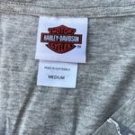 Harley Davidson  (Eden Prarie, MN) gray short sleeve v-neck t-shirt size medium Photo 4