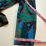 Vintage blazer womens size 10 unique colorful detailed blazer lady carol of ny Blue Photo 10