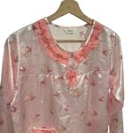 Solo Pink Pajama Set with Ruffle Trim Size M Photo 3