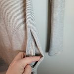 Toad & Co . Striped Gray and White Swiftly Long SleeveTunic Top Photo 3