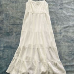 Knox Rose  White  Boho Farmhouse Tiered Maxi Dress Women's XL Photo 0