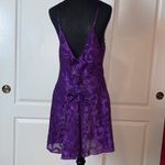 Frederick's of Hollywood VTG RETRO FREDRICKS OF HOLLYWOOD PURPLE LINGERIE SLIP DRESS Photo 5
