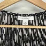 Dress Barn Womens Metallic Print Short Sleeve Slinky Top Size 1X Y2K Pleated Photo 1