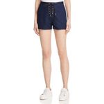 Rag and Bone JEAN high waist lace-up denim shorts in resin size 27 Photo 3