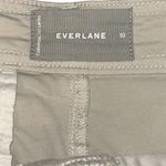 Everlane  straight pleated hi-rise chino. Size 10. Sandstone EUC Photo 5