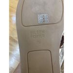 Eileen Fisher  Flat Elastic Espadrille Sandals Women 7.5 Beige Leather Lace Up S1 Photo 5