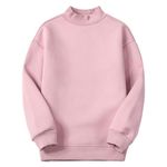 NEW Winter Pullover Sherpa Fleece Heavyweight Sweatshirt S Pink Photo 1