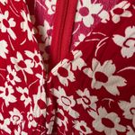 Madewell V-neck floral red & white Romper size 6 #756 Photo 6