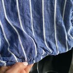 Bohemian cropped loose sleeve flowy smocked waist blouse medium Photo 7