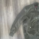 Yoki Yolk Outerwear Collection Olive Green Bomber Jacket Large Photo 3
