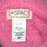 l*space L Daydreaming Bubblegum Pink Fuzzy Knit Pull-On High Rise Shorts Photo 5
