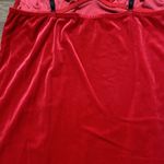 Linea Donatella Red Baby Doll Velour Christmas Slip Dress Size XL Photo 10