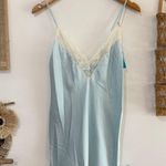 80s NOS Pale Blue Lace Chemise size large Photo 2