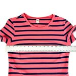 Old Navy  Coral Orange Blue T-Shirt Dress Medium Photo 3