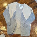 FATE. south moon under cardigan NWT small grey and cream Photo 0