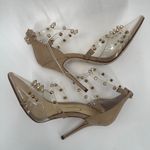 Jessica Simpson  Pumps Size 5.5 Wavery Clear Studded Wavery Pointed Toe Stiletto Photo 12