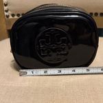 Tory Burch  Small Black Patent Leather Cosmetic Bag Photo 7
