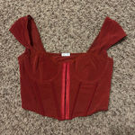 Garage Red  Corset Top Photo 0