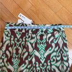 ZARA  The Selena Straight Pants Long Brown Green Cotton Sz XL Photo 9