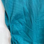 Athleta  Womens Tank Top Teal Racerback Ruched Size Medium Photo 6