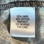 Croft & Barrow Linen Cotton Jacket Brown Print Blazer Womens Petite Small Photo 5