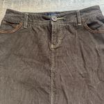 Boden Ladies Corduroy Pencil Skirt Size 12L Brown Slit Pockets Casual Photo 1