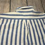 VTG 80s LL Bean Button Up Shirt Women’s M Blue White‎ Stripes Cool Weave Coastal Size M Photo 6