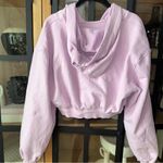 For Love & Lemons Josie Cropped hoodie sweatshirt victoria’s secret lavender Photo 3