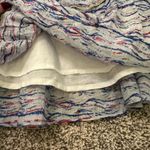 Free People  light blue multicolor a-line mini skirt size 6 Photo 3