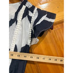 Point Sur Black White Abstract Floral Cotton Tiered Maxi Dress Size 0 Boho Pom T Photo 5