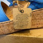 Born Maldives Leather Wedge Sandals NIB | So cute and comfy! Blue Size 9 Photo 9