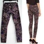 Tory Burch Black Flash Print Slim Skinny Jeans Size 24 Photo 3