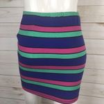 Material Girl  Colorful Striped Bodycon Skirt Photo 4