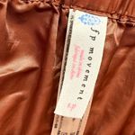 FP‎ Movement Zippers Running Shorts High Waist Athletic Copper Size S Brown Photo 5