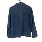 New Direction Vintage 90s Size M Floral Embroidered Denim Artsy Shacket Shirt Photo 3