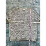 Talula Aritzia  Gray Cream Marled Knit Scoop Neck Sweater Large Photo 4