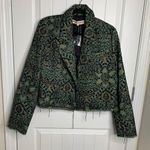 Free People tapestry paisley crop boxy jacket size large Photo 0