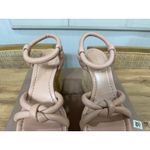 Gianvito Rossi Leather Wedge Sandals Nappa Peach Size 8 US 38 EU NIB Platforms Photo 5