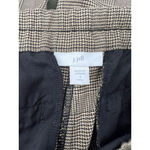 J. Jill Chino Pants Brown Houndstooth Mid Rise Drawstring Stretch Tweed S‎ Tall Size L Photo 3